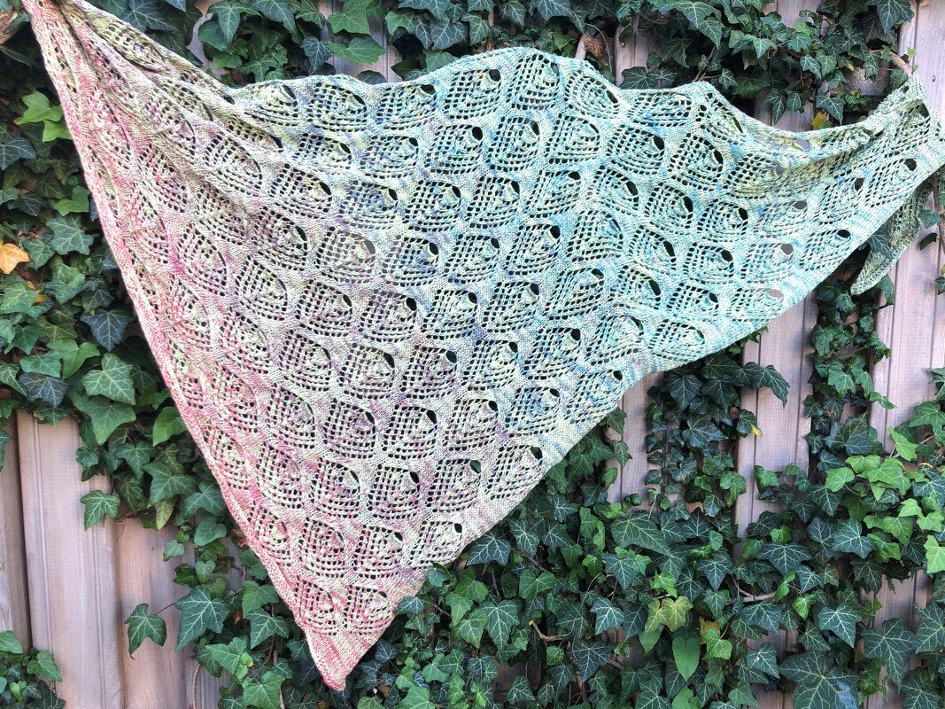 Tuch Blättersturm stricken - Bild 2