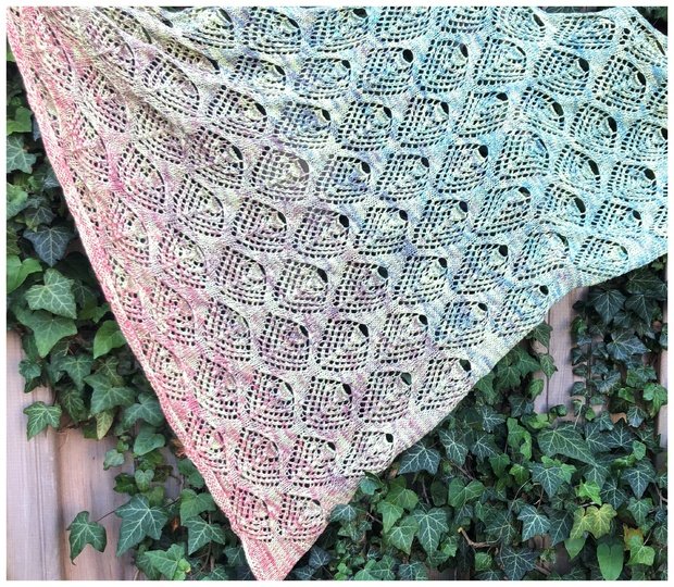 Tuch Blättersturm stricken