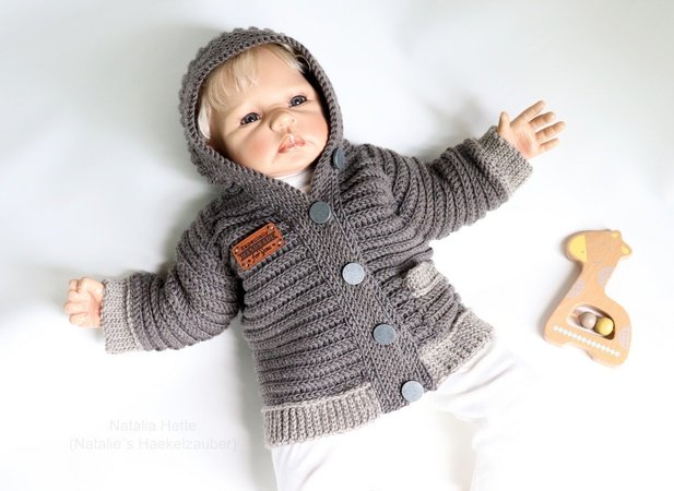 Jacket for babies/children "Artur",  Raglan sleeve, Sizes: 56-128