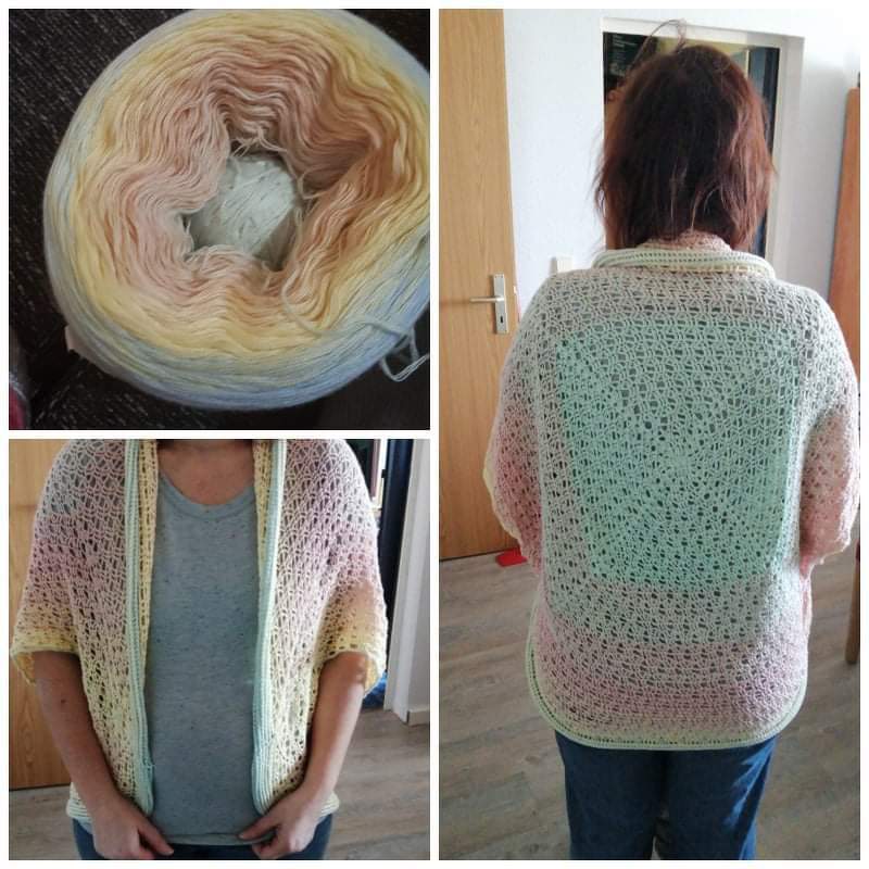 Seelenwärmer Mandy häkeln Bolero Jäckchen Jacke - Bild 4