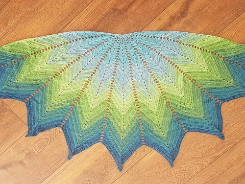 Häkelanleitung Sternentuch Pfauenauge