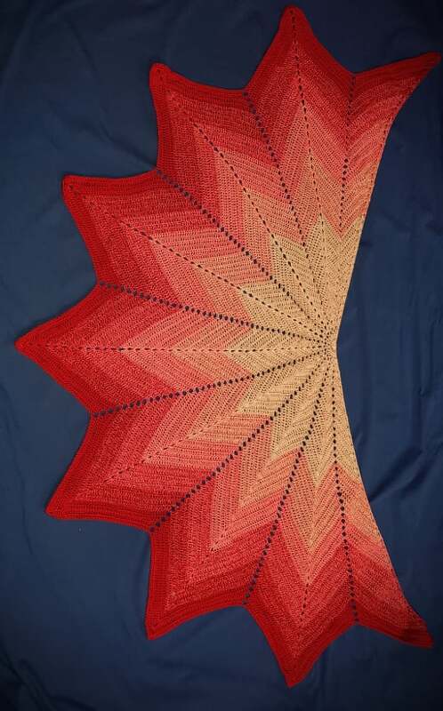 Häkelanleitung Sternentuch Pfauenauge - Bild 6