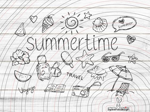 Summertime Plotterdatei SVG DXF