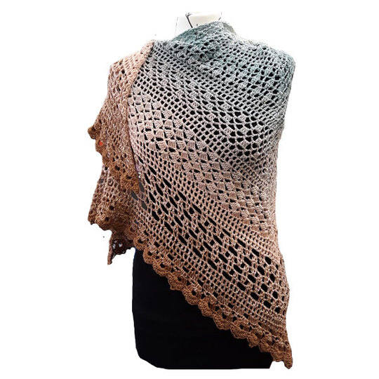 Häkelanleitung Dreieckstuch Saphira