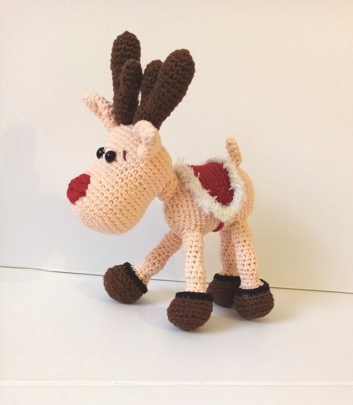 Christmas Deer Rudolph. Crochet pattern - Image 2