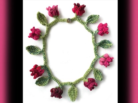 Bezaubernde Ketten oder Girlande mit Blumenknospen & Blättern