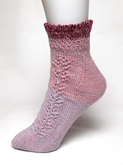 KAL Socken stricken Fixe Ferse, einfach od. mit Muster, Gr.34-45