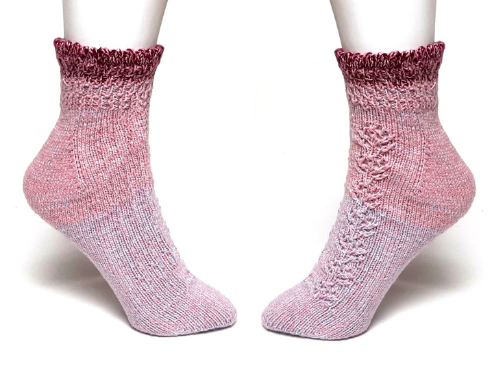 KAL Socken stricken Fixe Ferse, einfach od. mit Muster, Gr.34-45