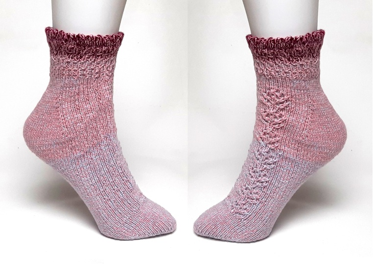 KAL Socken stricken Fixe Ferse, einfach od. mit Muster, Gr.34-45