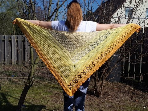 Häkelanleitung Tuch Torüggdenken Zurückdenken Dreiecktuch