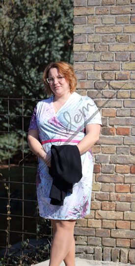 PDF-Schnittmuster Kleid Milla – Elegantes Wickeldesign mit Ärmeloptionen