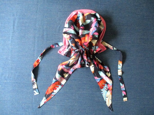 woman chemo headscarf PDF sewing pattern, 4 sizes