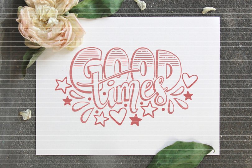 Good Times Plotterdatei SVG DXF