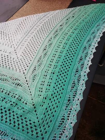 Häkelanleitung Tuch Wolkenlos