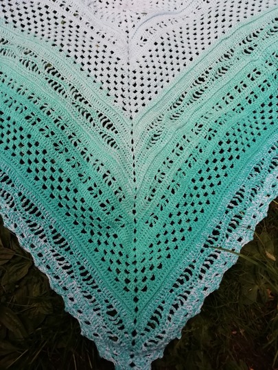 Häkelanleitung Tuch Wolkenlos