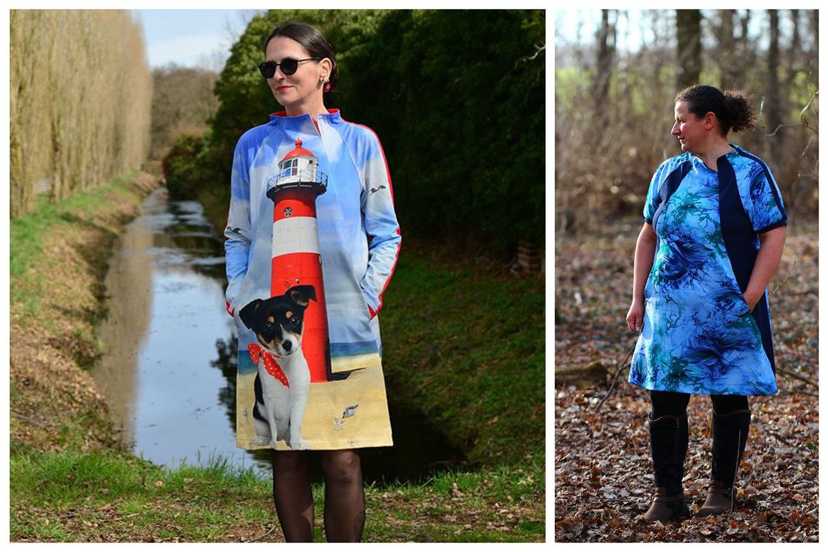 Soley Raglan Kleid - Tunika - Shirt in A-Form von 32 - 54