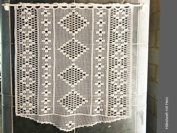 Häkelanleitung / Gardine "Zeitlos" / + Bonusgröße