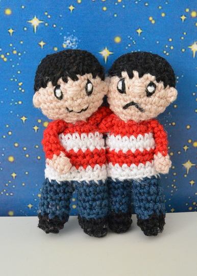 Häkelanleitung Sternzeichen Zwillinge (ca. 13-14 cm)