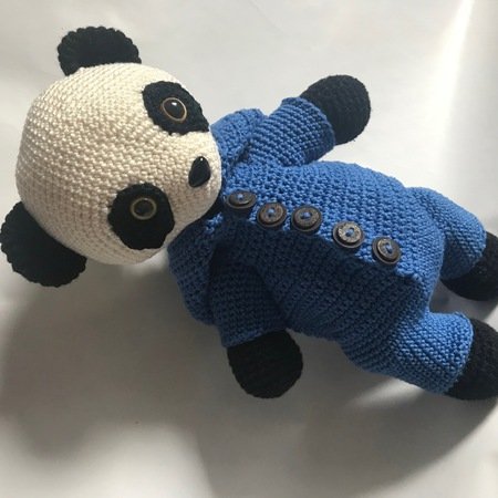 Bärchen Josephine (Panda) Häkelanleitung