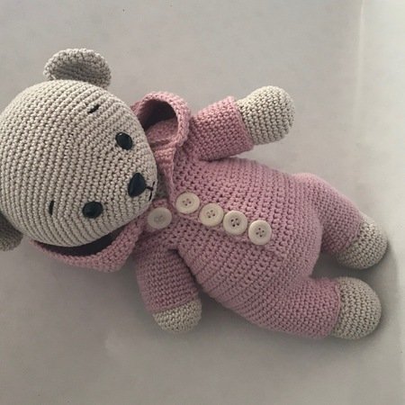 Joséphine the Pyjama-Bear (panda) crochet pattern