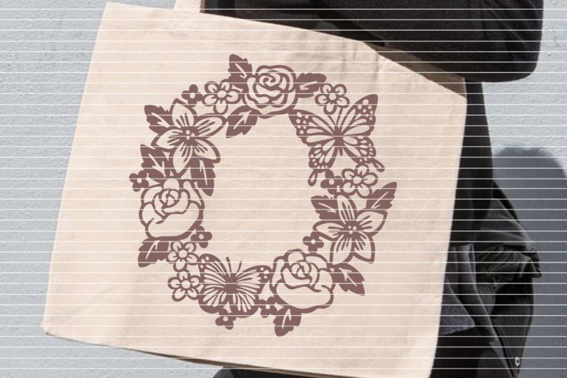 Blumenkranz Plotterdatei SVG DXF