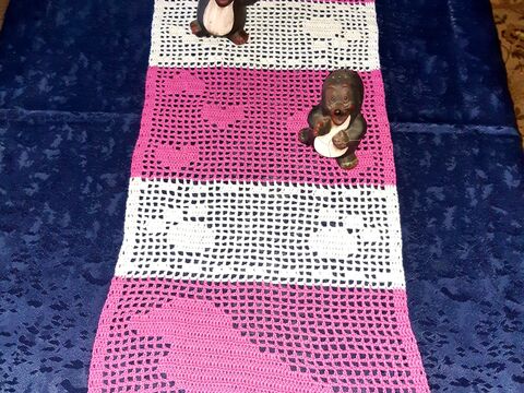 Tischläufer "Hundetraum" häkeln