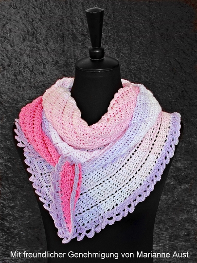 Häkelanleitung Tuch // Dreieckstuch // Halstuch Arien