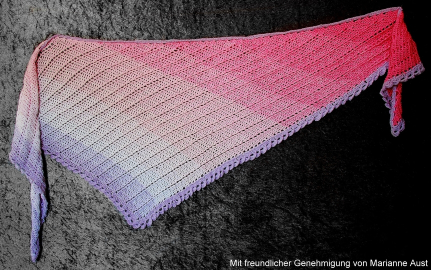 Häkelanleitung Tuch // Dreieckstuch // Halstuch Arien