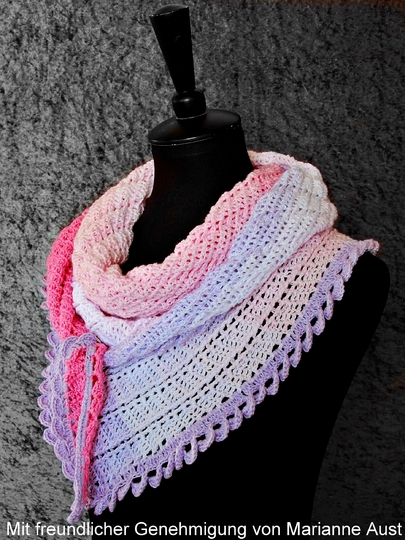 Häkelanleitung Tuch // Dreieckstuch // Halstuch Arien