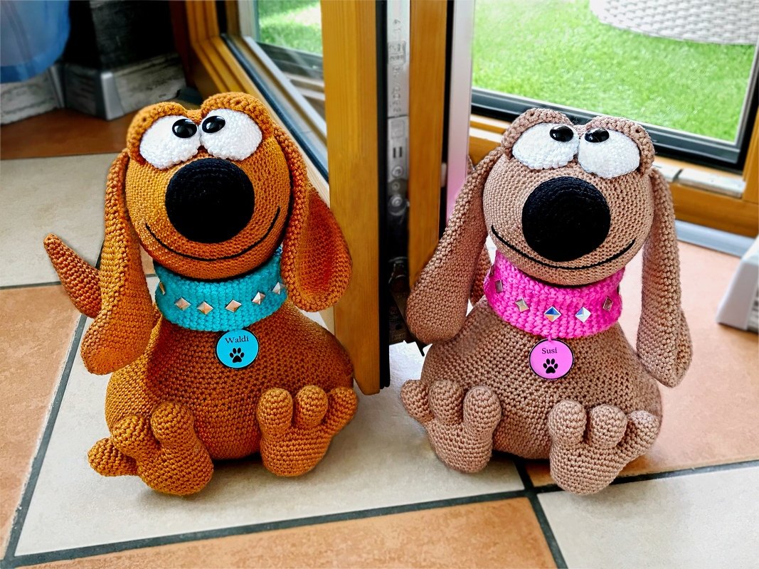 Waldi &amp; Susi - Türstopper - Häkelanleitung von Diana´s kleiner Häkelshop