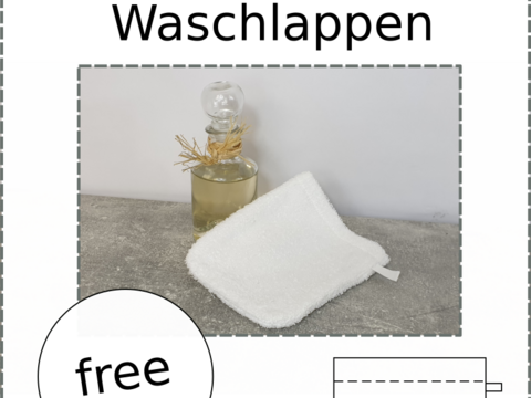 Waschlappen – Schnittmuster in 2 Größen für Bad, Baby & Haushalt (Free)