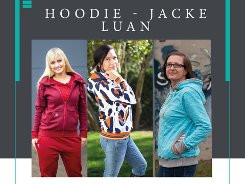 Ebook Sweatjacke Hoodie LUAN Gr. 34-54