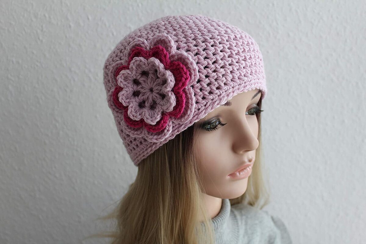 "Rotkäppchen" gehäkelte Blumenmütze PDF-Anleitung - Bild 6