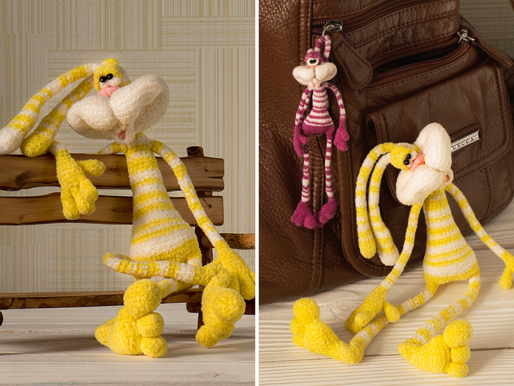 254DE Häkelanleitung Amigurumi Schickimicki-Hase Mini - PDF Pertseva CP