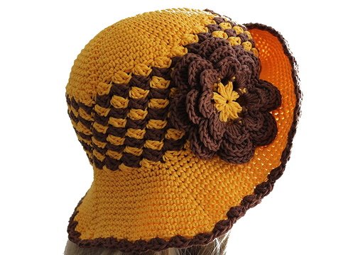 "Lyric" Sommerhut gehäkelt PDF-Anleitung