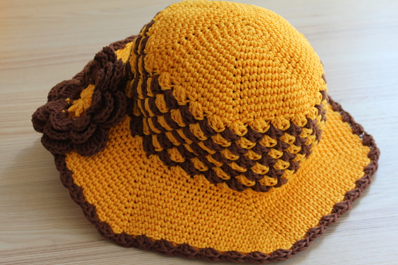 "Lyric" Sommerhut gehäkelt PDF-Anleitung