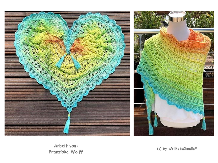 Häkelanleitung Dreieckstuch "Im Einklang" - Größe beliebig