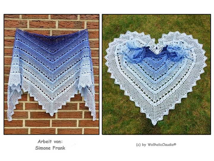 Häkelanleitung Dreieckstuch "Im Einklang" - Größe beliebig