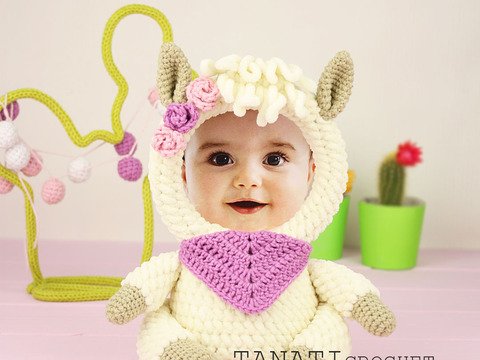 HÄKELANLEITUNG “Bilderrahmen Lama”