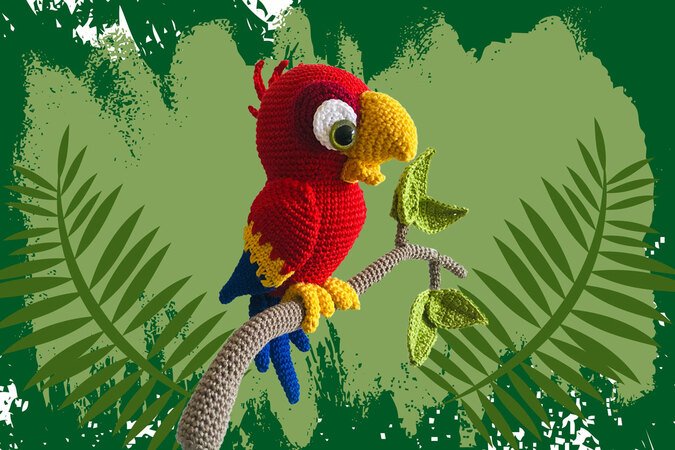 Papagei - Kollektion Amazonas Häkelanleitung Amigurumi