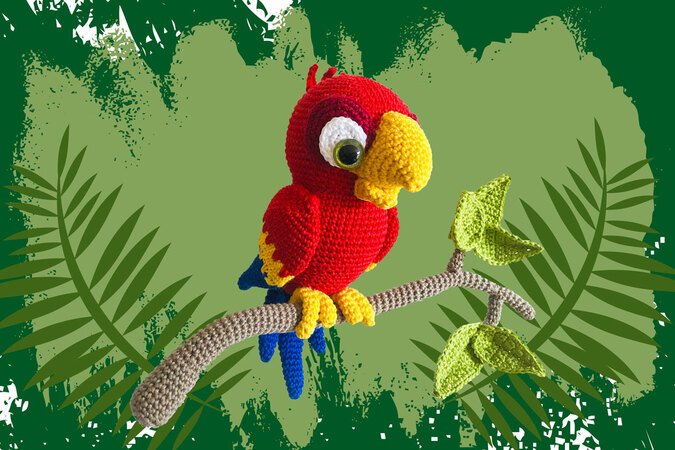 Papagei - Kollektion Amazonas Häkelanleitung Amigurumi