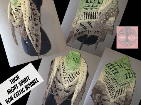 Tuch Night Spirit von Celtic Bobbel ( Häkeln )