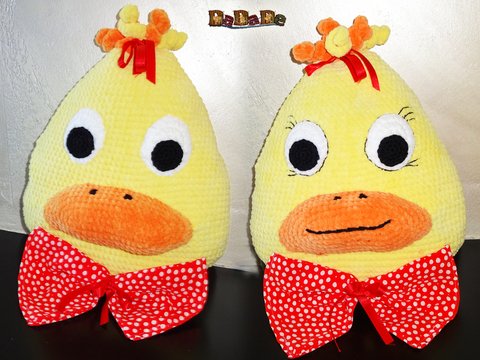 Ente GAGAG, das kuschelige Kissen, Häkelanleitung von Dadade