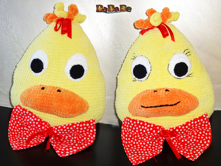 Ente GAGAG, das kuschelige Kissen, Häkelanleitung von Dadade