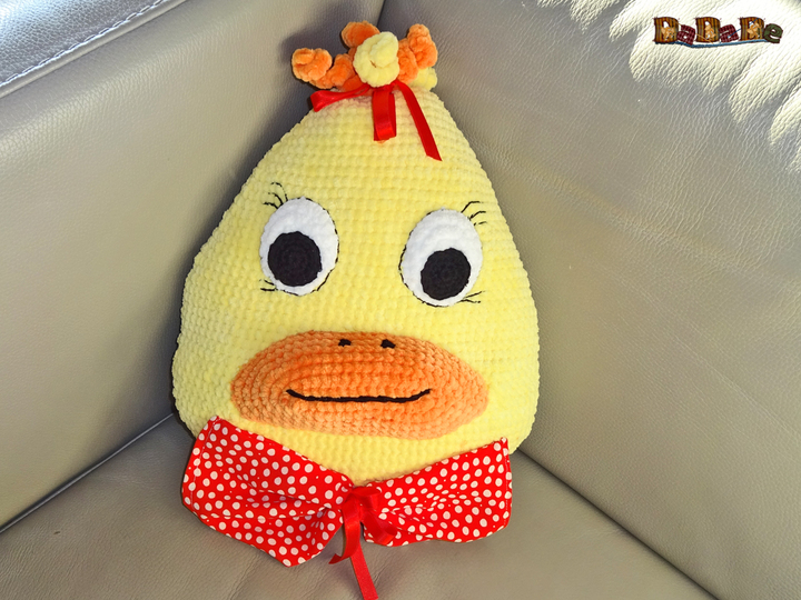 Ente GAGAG, das kuschelige Kissen, Häkelanleitung von Dadade