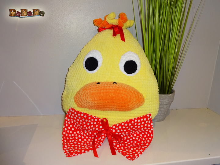 Ente GAGAG, das kuschelige Kissen, Häkelanleitung von Dadade