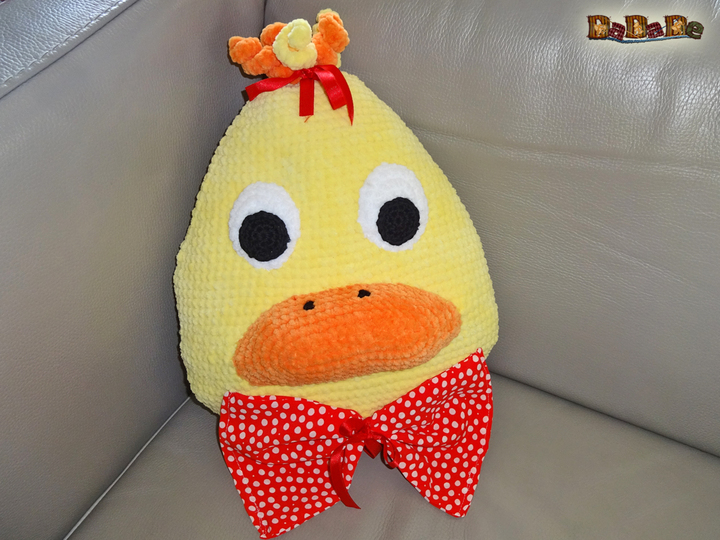 Ente GAGAG, das kuschelige Kissen, Häkelanleitung von Dadade