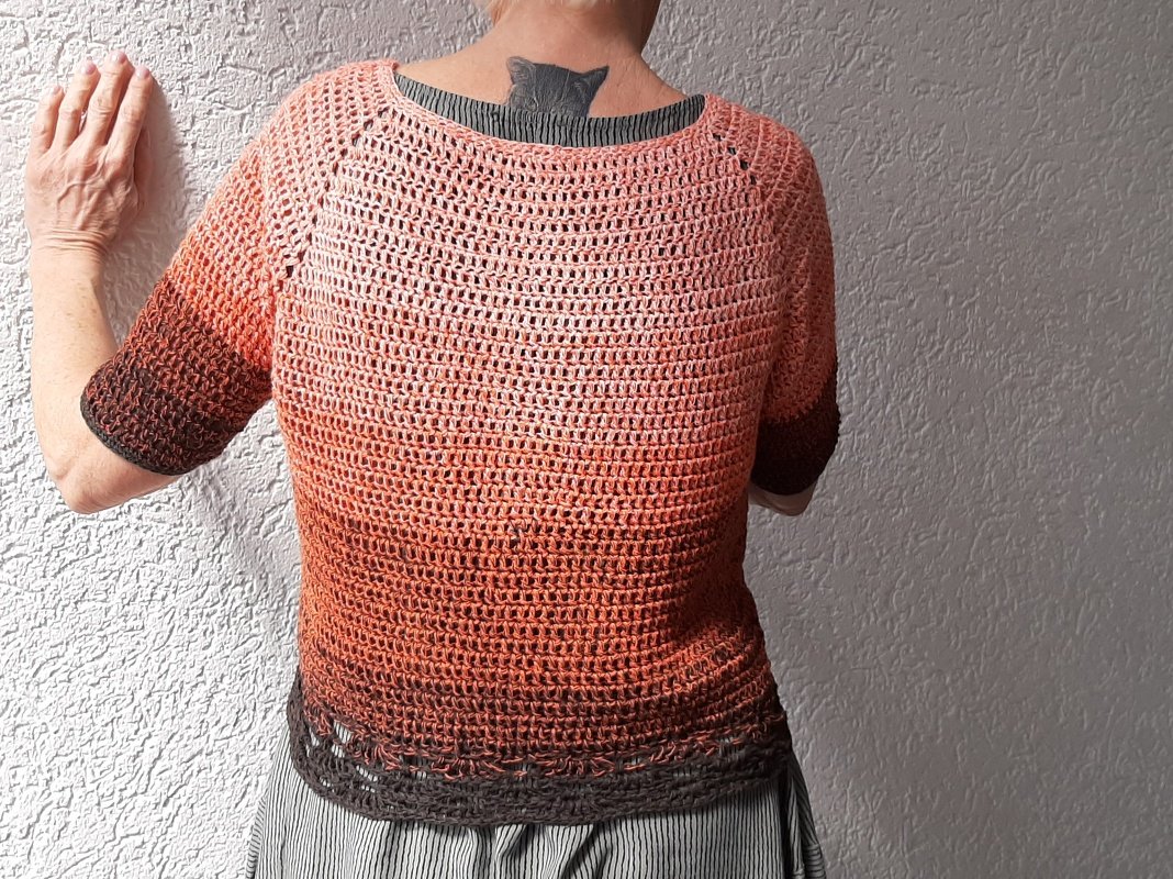 Häkelanleitung Shirt oder Tunika, alle Größen, RVO, "Spitzenreiter" - Bild 7