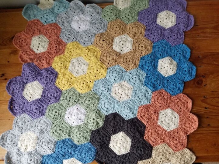 Anleitung Summer Flower Baby Decke