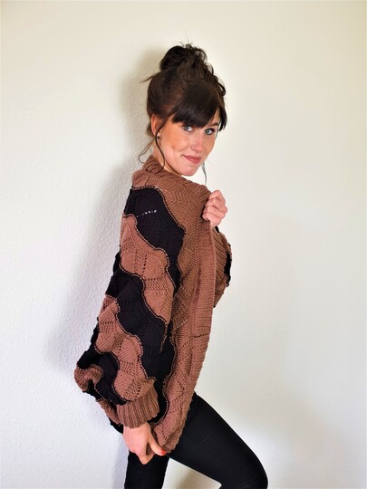 168 Strickanleitung kuscheliger Seelenwärmer mit Streifen